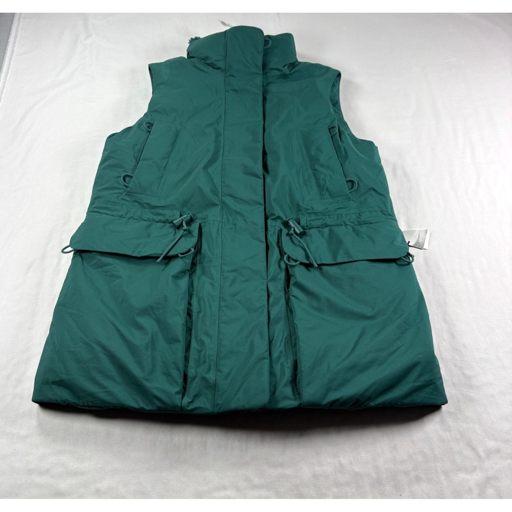 Lululemon Stretchseal Vest Womens Size 4 Green Waterproof Down Filled Puffer NEW